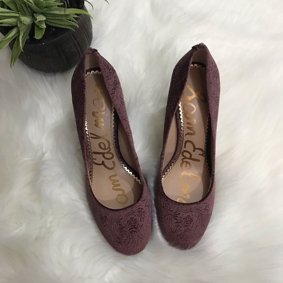 SOLD Sam Edelson Stillson Velvet Block pumps NEW! - Picture 2 of 4